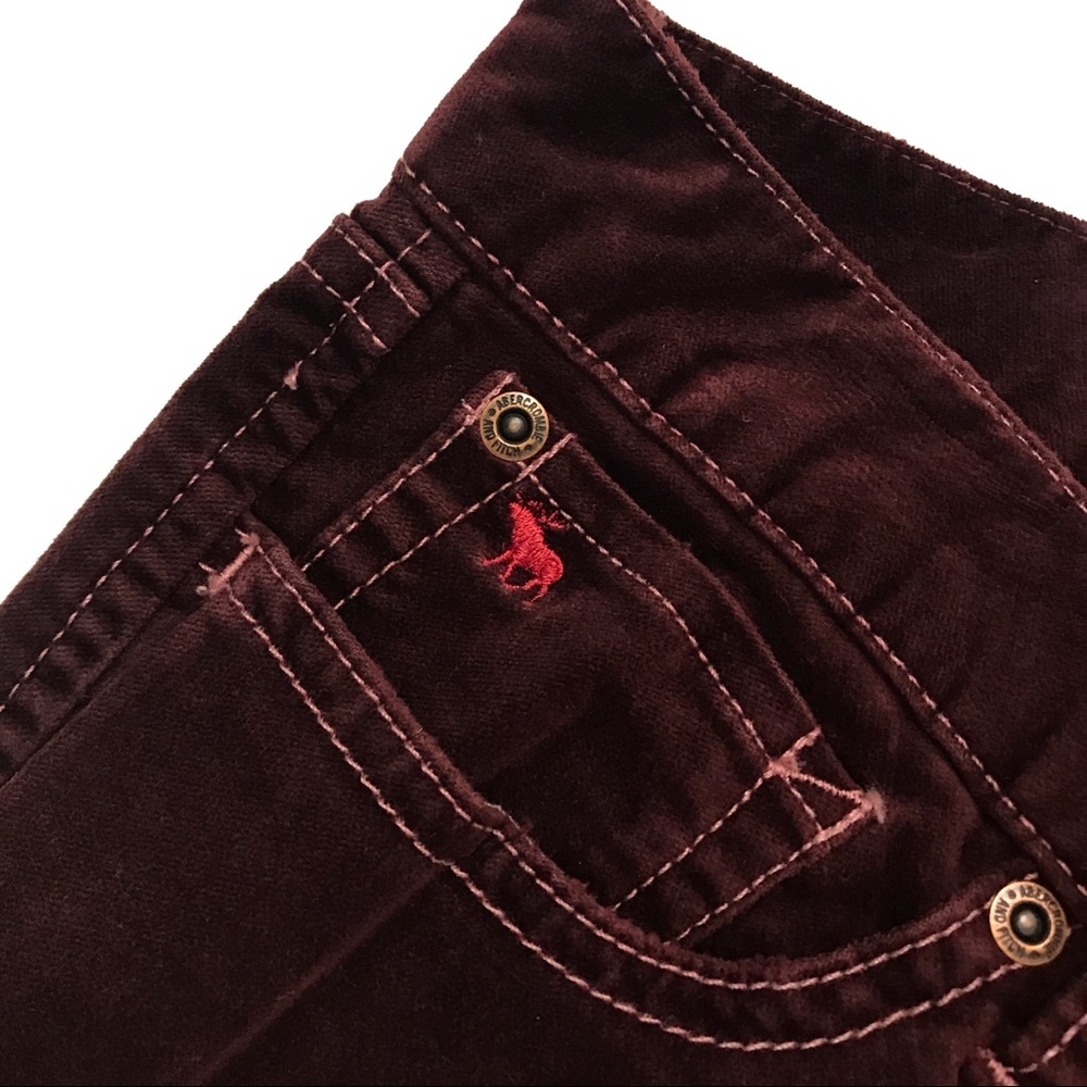 A&F Velvet Stretch Flare Leg Jeans - Picture 7 of 9